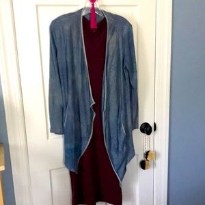 Gorgeous drapey tie-dye BoHo cardigan Anthropologie M😆